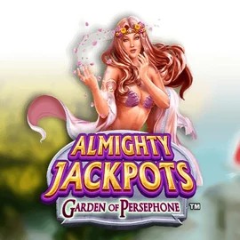 Almighty Jackpots: Garden of Persephone logo by Novomatic Lizaro Casino