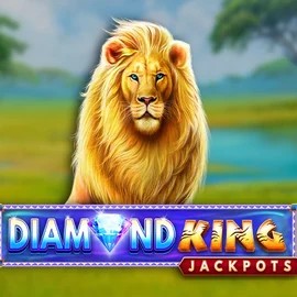 Diamond King Jackpots logo by SpinPlay Games at Lizaro Casino