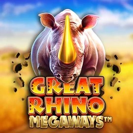 Great Rhino Megaways logo by Pragmatic Play at Lizaro Casino