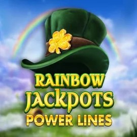 Rainbow Jackpots Power Lines logo – Jackpots by Red Tiger Gaming at Lizaro Casino
